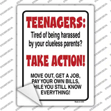 Teenagers Take Action Novelty Rectangle Sticker Decal
