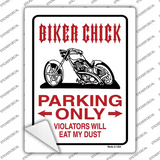 Biker Chick Only Novelty Rectangle Sticker Decal