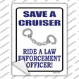 Save A Cruiser Novelty Rectangle Sticker Decal