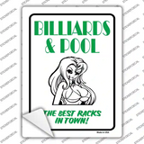Billiards & Pool Novelty Rectangle Sticker Decal