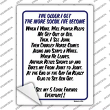 The Older I Get Novelty Rectangle Sticker Decal