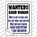 Wanted Good Woman Novelty Rectangle Sticker Decal