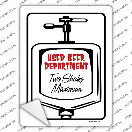 Two Shake Max Novelty Rectangle Sticker Decal