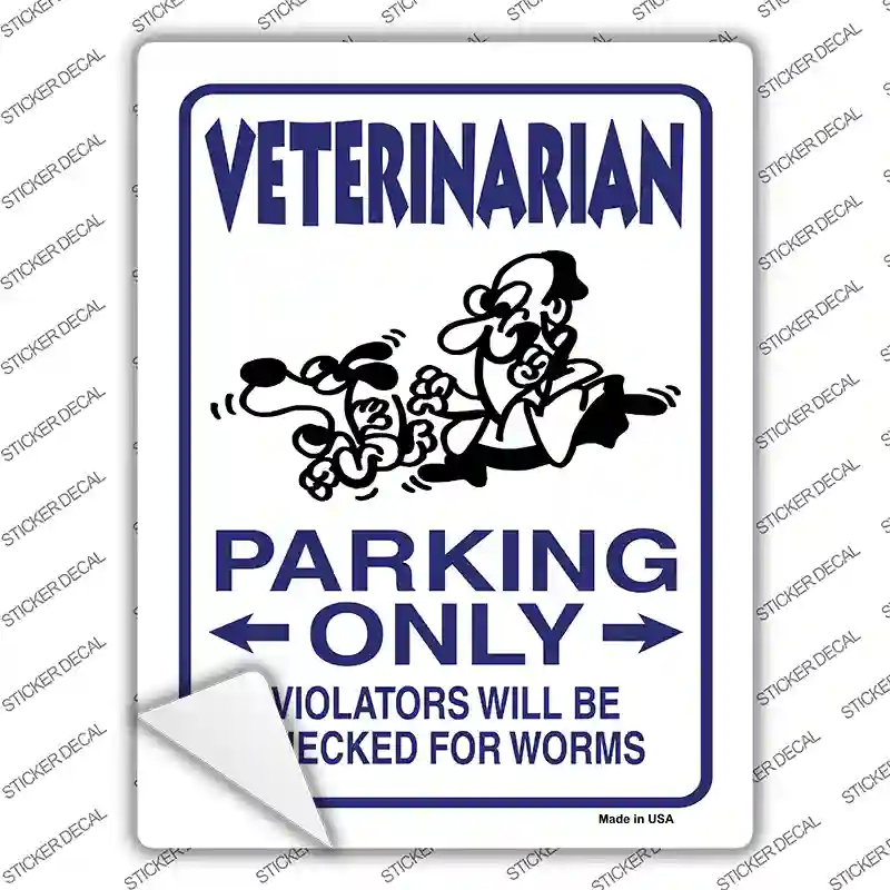 Veterinarian Novelty Rectangle Sticker Decal
