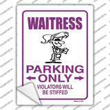 Waitress Only Novelty Rectangle Sticker Decal