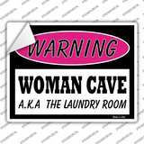 Woman Cave AKA Laundry Room Novelty Rectangle Sticker Decal