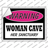 Woman Cave Her Sanctuary Novelty Rectangle Sticker Decal