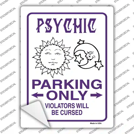Psychic Only Novelty Rectangle Sticker Decal