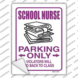School Nurse Only Novelty Rectangle Sticker Decal