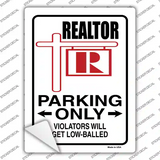 Realtor Only Novelty Rectangle Sticker Decal