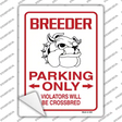 Breeder Only Novelty Rectangle Sticker Decal