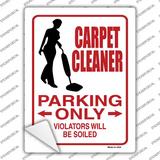 Carpet Cleaner Only Novelty Rectangle Sticker Decal