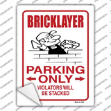 Brick Layer Only Novelty Rectangle Sticker Decal