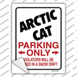 Arctic Cat Only Novelty Rectangle Sticker Decal