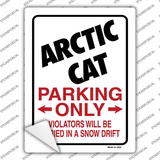 Arctic Cat Only Novelty Rectangle Sticker Decal