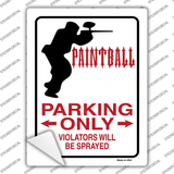 Paintballer Only Novelty Rectangle Sticker Decal
