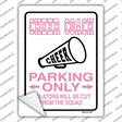 Cheer Coach Only Novelty Rectangle Sticker Decal