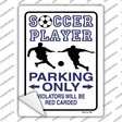 Soccer Only Novelty Rectangle Sticker Decal