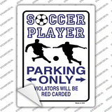 Soccer Only Novelty Rectangle Sticker Decal