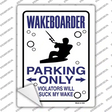 Wakeboarder Only Novelty Rectangle Sticker Decal