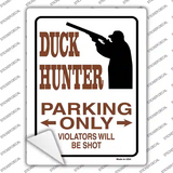 Duck Hunter Only Novelty Rectangle Sticker Decal