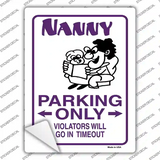 Nanny Only Novelty Rectangle Sticker Decal