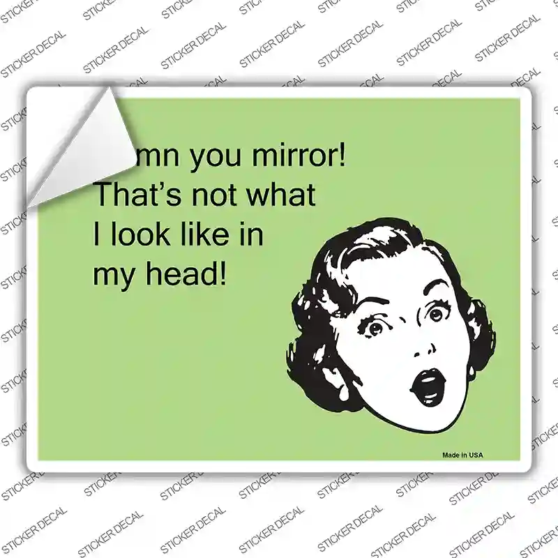 Thats not what I look like in my head Novelty Rectangle Sticker Decal