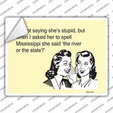 Im Not Saying Shes Stupid Novelty Rectangle Sticker Decal