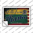 Hello From Alaska Novelty Postcard Sticker Decals