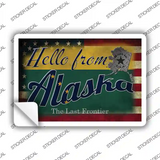 Hello From Alaska Novelty Postcard Sticker Decals