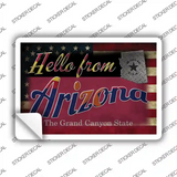 Hello From Arizona Novelty Postcard Sticker Decals