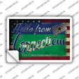 Hello From Connecticut Novelty Postcard Sticker Decals