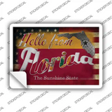 Hello From Florida Novelty Postcard Sticker Decals