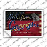 Hello From Georgia Novelty Postcard Sticker Decals