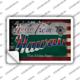 Hello From Hawaii Novelty Postcard Sticker Decals