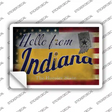 Hello From Indiana Novelty Postcard Sticker Decals