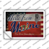 Hello From Maine Novelty Postcard Sticker Decals