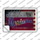 Hello From Montana Novelty Postcard Sticker Decals