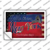 Hello From New York Novelty Postcard Sticker Decals