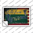 Hello From Vermont Novelty Postcard Sticker Decals