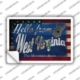 Hello From West Virginia Novelty Postcard Sticker Decals