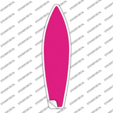 Pink Solid Novelty Surfboard Sticker Decal