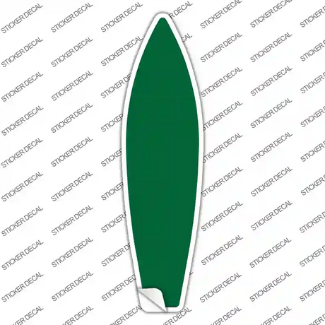 Green Solid Novelty Surfboard Sticker Decal