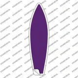 Purple Solid Novelty Surfboard Sticker Decal