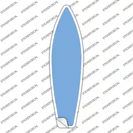 Light Blue Solid Novelty Surfboard Sticker Decal