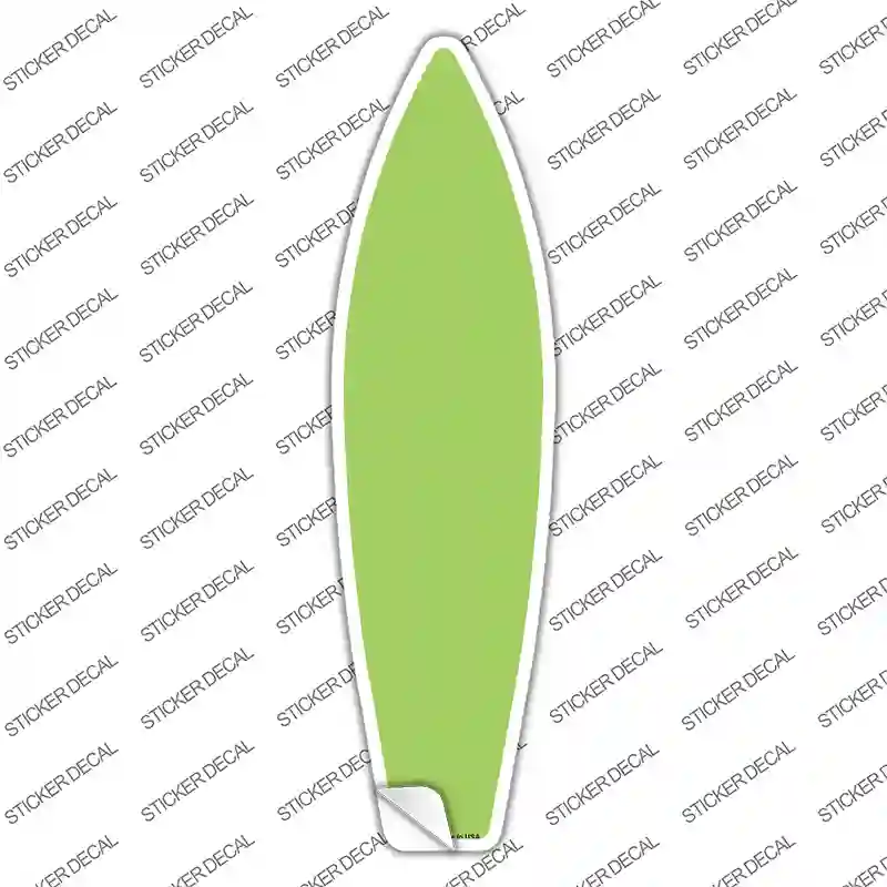 Lime Green Solid Novelty Surfboard Sticker Decal