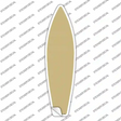 Gold Solid Novelty Surfboard Sticker Decal