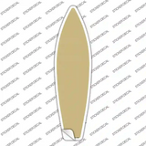 Gold Solid Novelty Surfboard Sticker Decal