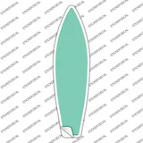 Mint Solid Novelty Surfboard Sticker Decal