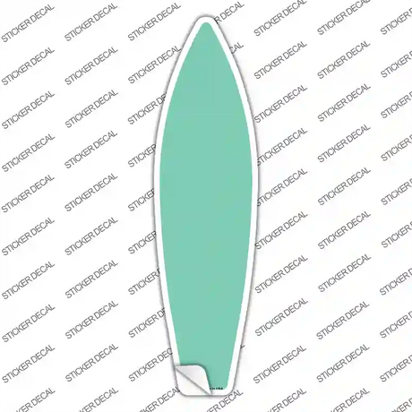 Mint Solid Novelty Surfboard Sticker Decal